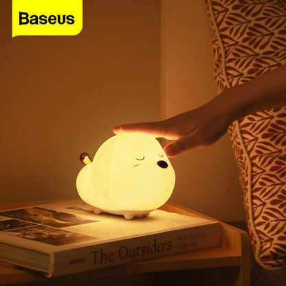 Baseus Love Cute Series LED Night Light: Adorable, Rechargeable, and Multi-Color Changing