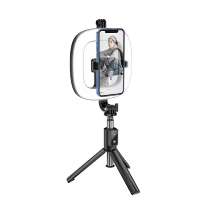 Hoco LV03 Portable Live Streaming Stand with Adjustable Ring Light and Remote