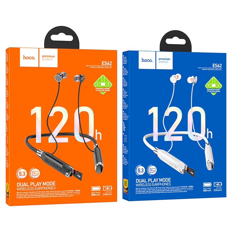 Hoco ES26 Wireless Bluetooth Earphones: Dual Play, Magnetic Design, Long Battery