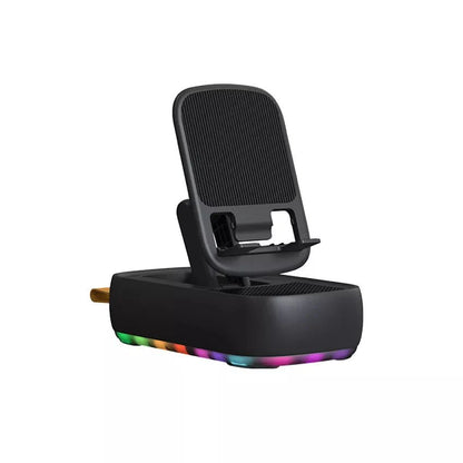 F15 Wireless Bluetooth Speaker Mobile Holder: Portable 2-in-1 Phone Stand & Speaker